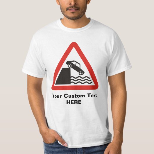 クアイサイド警告標識 Tシャツ (正面)