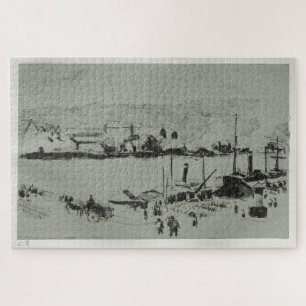 クアイボイエルディウRouen (1896) by Camille Pissarro ジグソーパズル