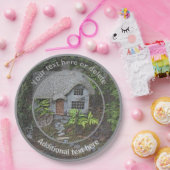 クアインフラワーガーデンコテージパーソナライズされたパーティー ペーパープレート (パーティー)