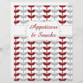 クアインマルーン&グレーつる植物レシピディバイダー (正面/裏面)