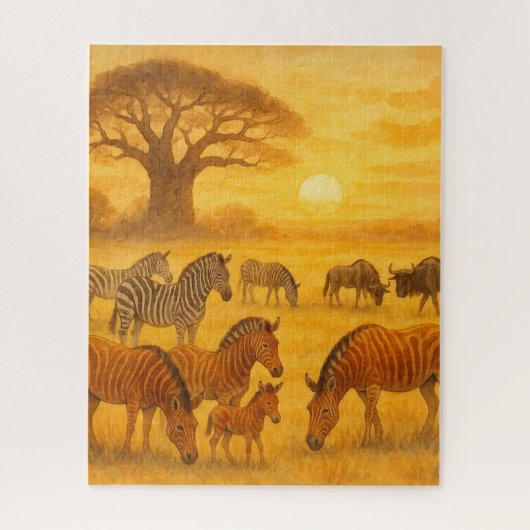 クアガサバンナサンライズ ジグソーパズル (縦)