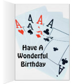 クアッドエース、誕生日カード (内側 (右))