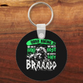 クアッドカッコいいサイクリングブラップATVライダー キーホルダー (正面)