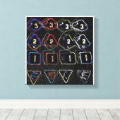 クアッドサイコロキャンバス キャンバスプリント (インサイチュ (ウッドフロア))