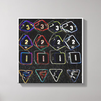 クアッドサイコロキャンバス キャンバスプリント