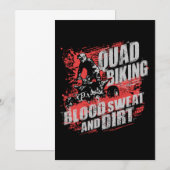 クアッドバイク 血と汗と泥 招待状 (正面/裏面)