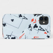 クアッドAcesポーカーカードパターン、 Case-Mate iPhoneケース (裏面(横))