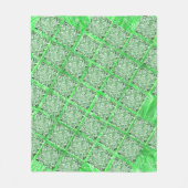 クアドラス、偽のアズレジョ、偽葉緑葉のヴェルデス。 フリースブランケット (正面)