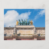 クアドリガオンアルクドゥトリオンフデュカルーセル – パリ ポストカード (正面)