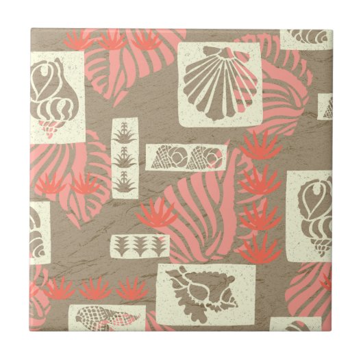 クアベイハワイアン海底シェル タイル (正面)