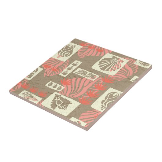 クアベイハワイアン海底シェル タイル (側面)