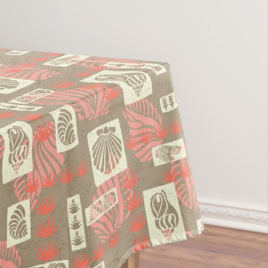 クアベイハワイアン海底シェル テーブルクロス (インサイチュ)