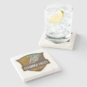 クアホガバレー国立公園イラストレーション旅行 ストーンコースター (横)