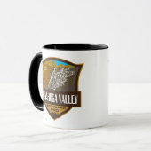 クアホガバレー国立公園イラストレーション旅行 マグカップ (正面左)