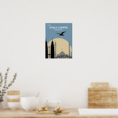 クアラルンプールのヴィンテージ旅行ポスター ポスター (キッチン)