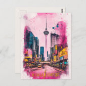 クアラルンプールへの旅行 ポストカード (正面/裏面)