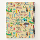 クアラルンプールイエローシティマップオールオーバープリント ノートブック (裏面)