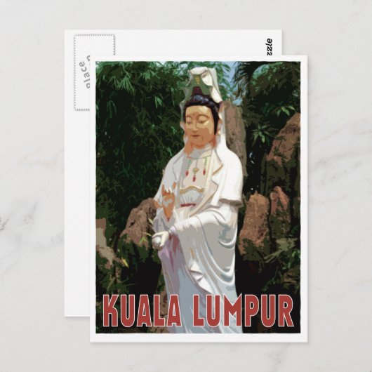 クアラルンプールグアンインヴィンテージスタイル ポストカード (正面/裏面)