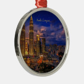 クアラルンプールペトロナスツインタワーズ メタルオーナメント (右)