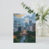 クアラルンプールマレーシアのヴィンテージ旅行 ポストカード (スタンド正面)