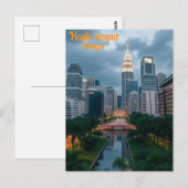 クアラルンプールマレーシアのヴィンテージ旅行 ポストカード (正面/裏面)