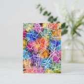 クアラルンプールマレーシアの地図 ポストカード (スタンド正面)