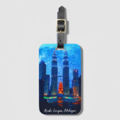 クアラルンプールマレーシアアジアトラベル ラゲッジタグ (正面縦)