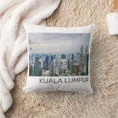 クアラルンプールマレーシアスカイラインヴィンテージ土産 クッション (ブランケット)