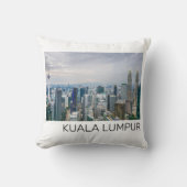 クアラルンプールマレーシアスカイラインヴィンテージ土産 クッション (正面)