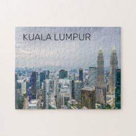 クアラルンプールマレーシアスカイラインヴィンテージ土産 ジグソーパズル
