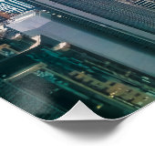 クアラルンプールマレーシアスカイラインヴィンテージ土産 ポスター (コーナー)