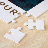 クアラルンプールマレーシアトラベルアートヴィンテージ ジグソーパズル (側面)