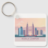 クアラルンプールマレーシアパステルトラベル キーホルダー (正面)
