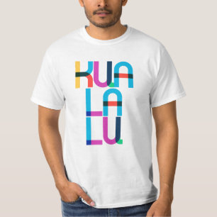クアラルンプールマレーシアポップ・アートのアートレターズ Tシャツ