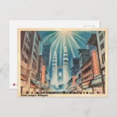 クアラルンプールマレーシアヴィンテージトラベル ポストカード (正面/裏面)