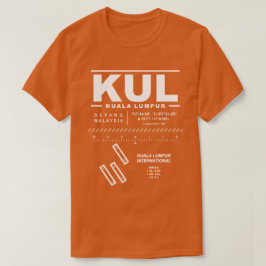 クアラルンプール国際的エアポートKUL Tシャツ
