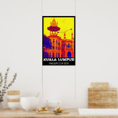 クアラルンプール鉄道ステーションアートポップ・アートのポスター ポスター (キッチン)