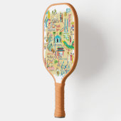 クアラルンプール黄色の例示旅行マップ ピックルボールラケット (左)