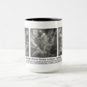 クアラルンプール、マレーシア上の雲 マグカップ (中央)