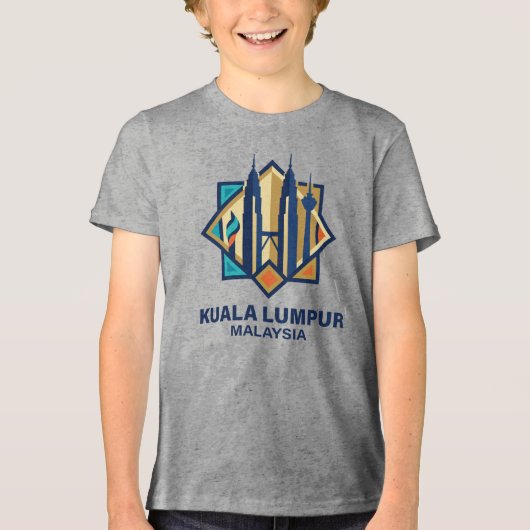 クアラルンプール マレーシア 東南アジア トライブレンドTシャツ (正面)