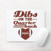 クアルターバックフットボールのガールフレンドのDibs マウスパッド (マウス)