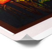 クアンインと孔雀の羽 ポスター (角)