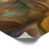 クアンインカラフルサイケデリック女神アート ポスター (角)