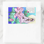 クアンイン、クアンイン、あなたの叫びを聞く 長方形シール (バッグ)