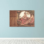 クアンイン、慈悲女神 キャンバスプリント (インサイチュ (ウッドフロア))