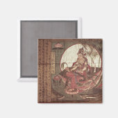 クアンイン、慈悲女神 マグネット (正面/裏面)