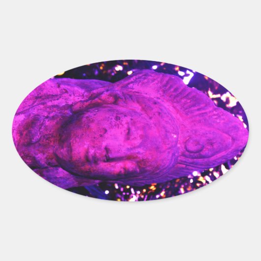 クアンイン 楕円形シール (正面)