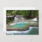 クアンシーウォーターフォール、自然、 ポストカード (正面/裏面)