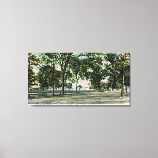 クアンナポウィット湖とレイクサイド湖の眺め キャンバスプリント (正面)