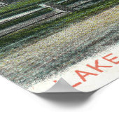 クアンナポウィット湖とレイクサイド湖の眺め ポスター (角)